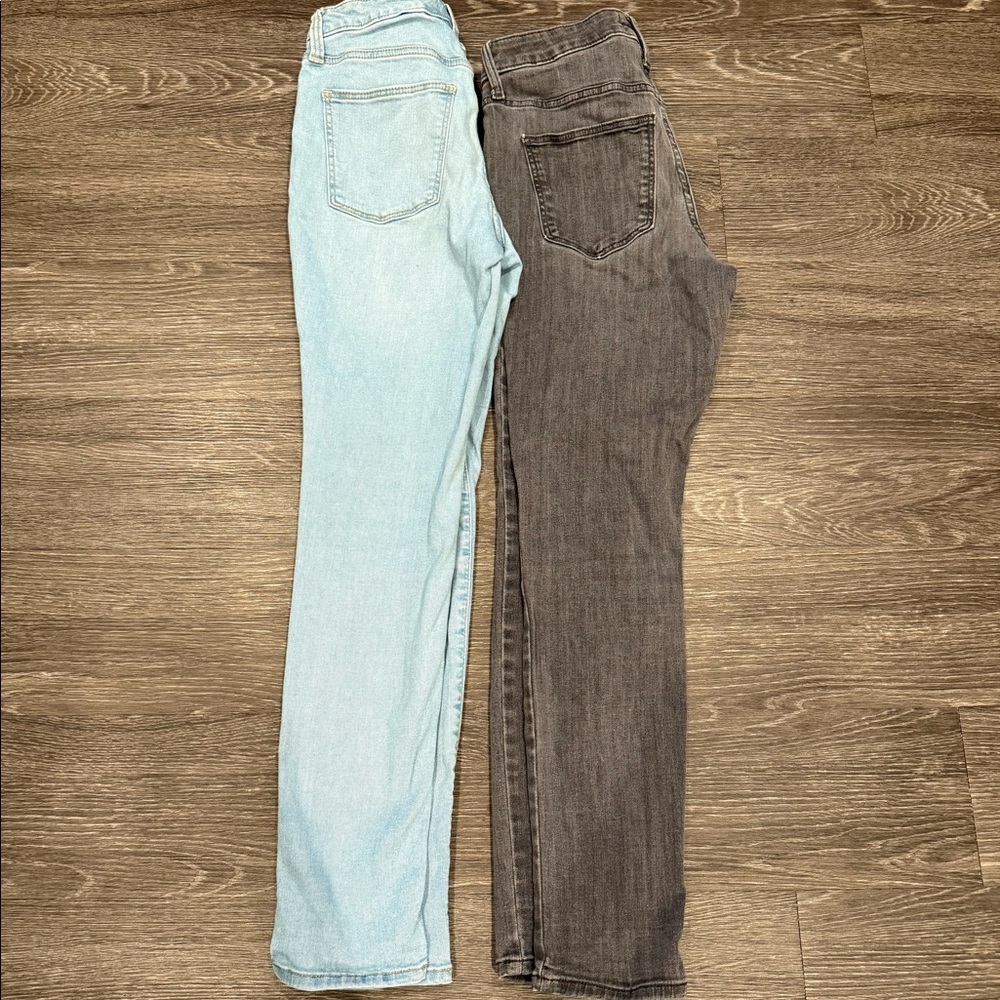 Bundle - Gray and Blue High Rise Denim Skinny Jean